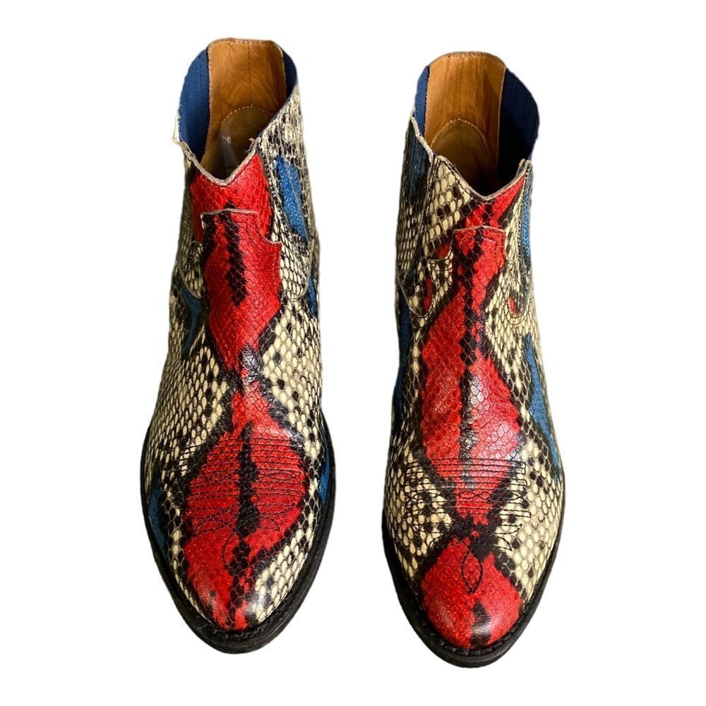 #113 GOLDEN GOOSE Snakeskin Booties